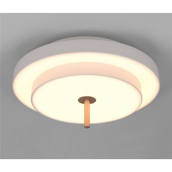 Luminária de teto LED KEATON 34,5W 4000lm com interruptor DIP, temperatura de cor 2300+3000+4000K, cinza/bronze