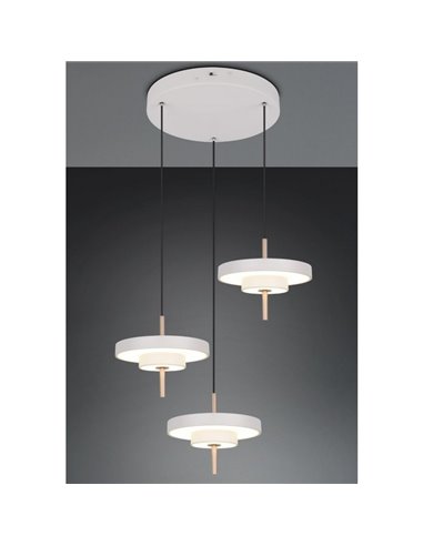 Plafonnier LED KEATON 3, 10 W, 1200 lm, interrupteur DIP, 2300 + 3000 + 4000 K, gris/bronze