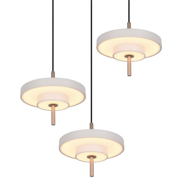 Plafonnier LED KEATON 3, 10 W, 1200 lm, interrupteur DIP, 2300 + 3000 + 4000 K, gris/bronze