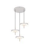 Lámpara de techo 3 luces LED KEATON 10W 1200Lm DIP SWITCH 2300+3000+4000K Gris/bronce
