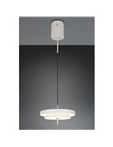 Plafonnier LED KEATON Ø40cm 10W 1200lm Interrupteur DIP 2300+3000+4000K Gris/Bronze