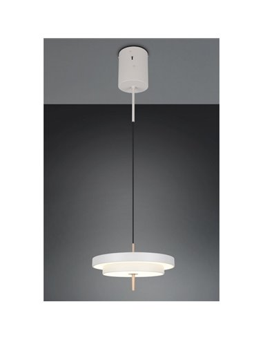 Plafonnier LED KEATON Ø40cm 10W 1200lm Interrupteur DIP 2300+3000+4000K Gris/Bronze