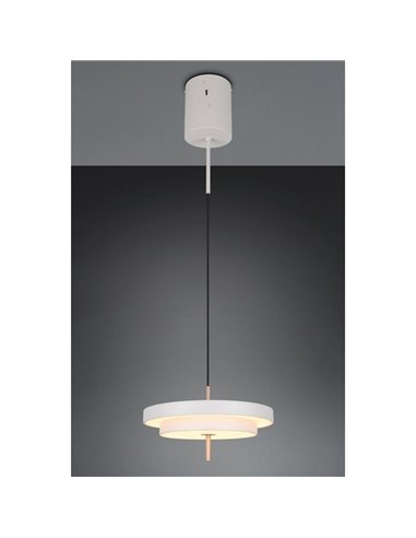 Lámpara de techo LED KEATON Ø40cm 10W 1200Lm DIP SWITCH 2300+3000+4000K Gris/bronce