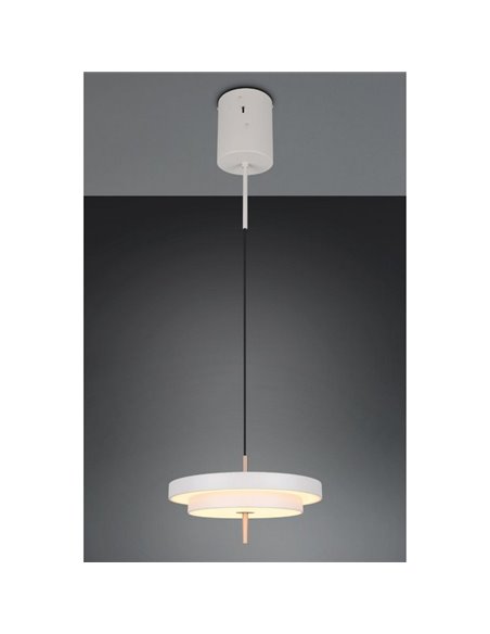 Plafonnier LED KEATON Ø40cm 10W 1200lm Interrupteur DIP 2300+3000+4000K Gris/Bronze