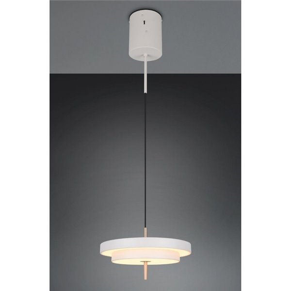 Plafonnier LED KEATON Ø40cm 10W 1200lm Interrupteur DIP 2300+3000+4000K Gris/Bronze