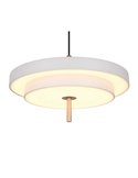 Lámpara de techo LED KEATON Ø40cm 10W 1200Lm DIP SWITCH 2300+3000+4000K Gris/bronce