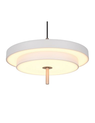 Luminária de teto LED KEATON Ø40cm 10W 1200lm com interruptor DIP, temperatura de cor 2300+3000+4000K, cinza/bronze