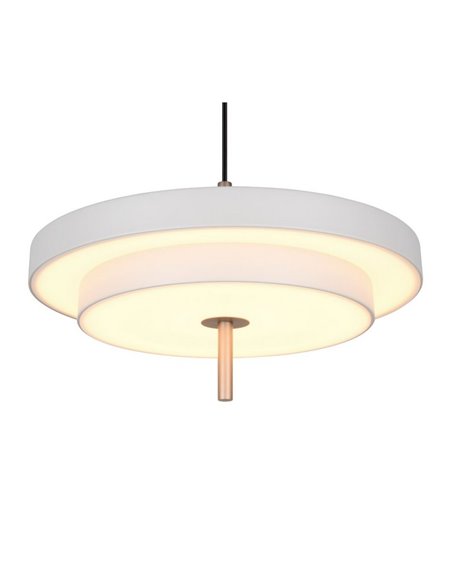 Luminária de teto LED KEATON Ø40cm 10W 1200lm com interruptor DIP, temperatura de cor 2300+3000+4000K, cinza/bronze