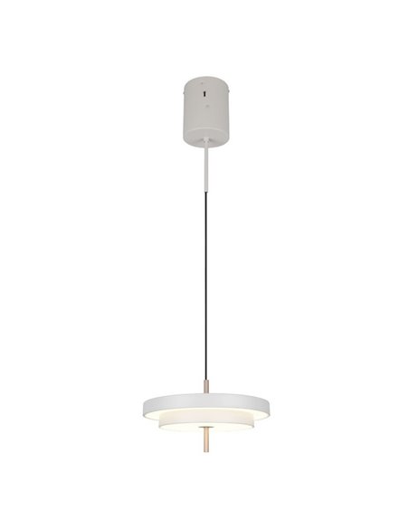 Plafonnier LED KEATON Ø40cm 10W 1200lm Interrupteur DIP 2300+3000+4000K Gris/Bronze