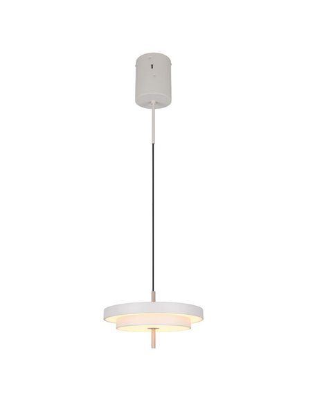 Plafonnier LED KEATON Ø40cm 10W 1200lm Interrupteur DIP 2300+3000+4000K Gris/Bronze
