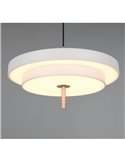 Lámpara de techo LED KEATON Ø40cm 10W 1200Lm DIP SWITCH 2300+3000+4000K Gris/bronce