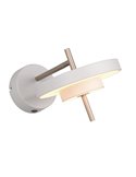 Aplique de pared KEATON LED orientable 10W 1200lm, 2300+3000+4000K Gris/bronce