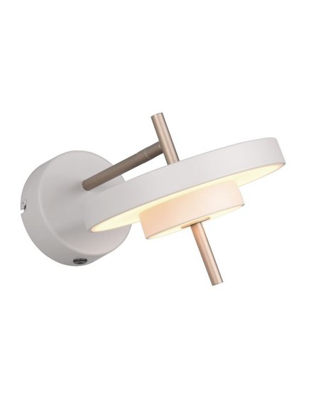 Luminária de parede LED KEATON, ajustável, 10W, 1200lm, 2300+3000+4000K, Cinza/Bronze