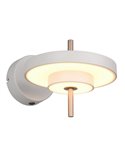 Luminária de parede LED KEATON, ajustável, 10W, 1200lm, 2300+3000+4000K, Cinza/Bronze