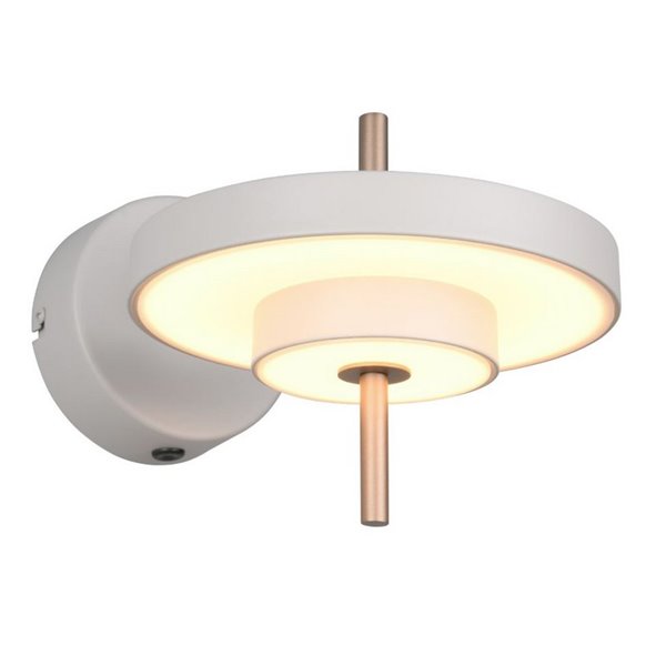 Luminária de parede LED KEATON, ajustável, 10W, 1200lm, 2300+3000+4000K, Cinza/Bronze