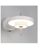 Aplique de pared KEATON LED orientable 10W 1200lm, 2300+3000+4000K Gris/bronce