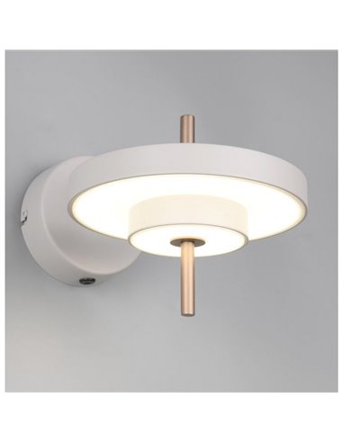 Luminária de parede LED KEATON, ajustável, 10W, 1200lm, 2300+3000+4000K, Cinza/Bronze
