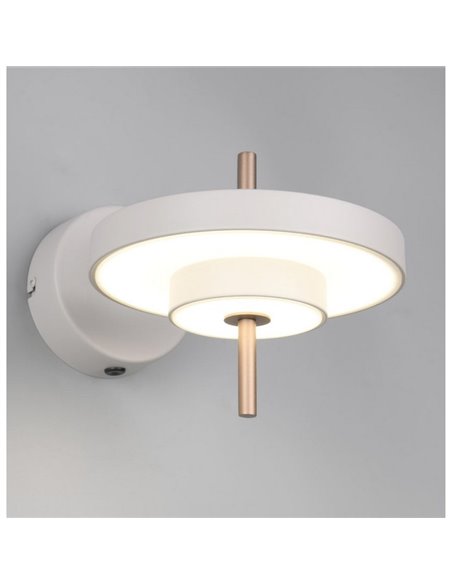 Aplique de pared KEATON LED orientable 10W 1200lm, 2300+3000+4000K Gris/bronce