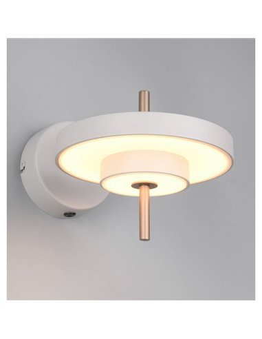 Luminária de parede LED KEATON, ajustável, 10W, 1200lm, 2300+3000+4000K, Cinza/Bronze