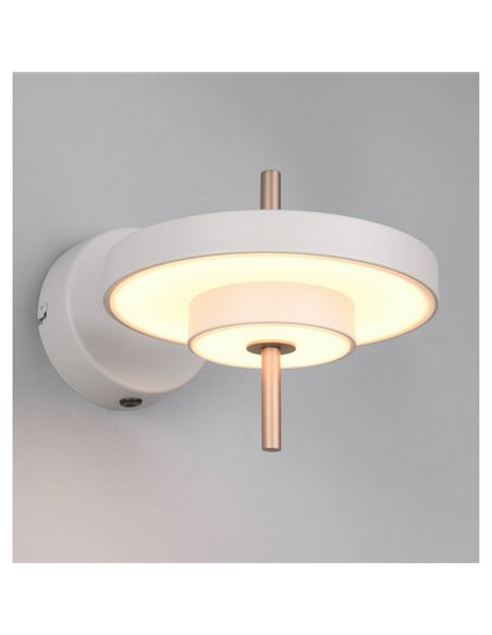 Aplique de pared KEATON LED orientable 10W 1200lm, 2300+3000+4000K Gris/bronce