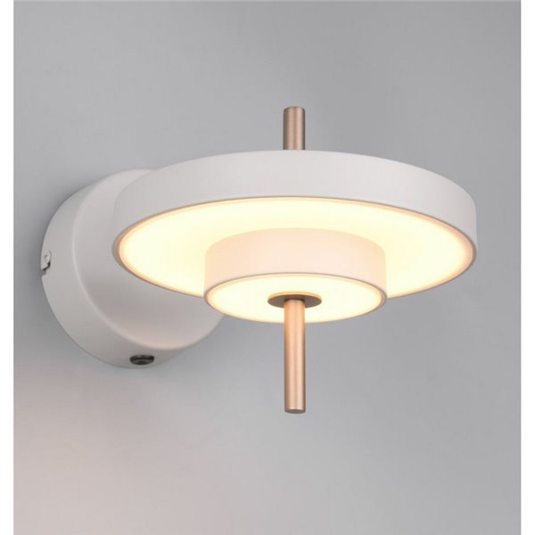 Luminária de parede LED KEATON, ajustável, 10W, 1200lm, 2300+3000+4000K, Cinza/Bronze