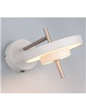 Aplique de pared KEATON LED orientable 10W 1200lm, 2300+3000+4000K Gris/bronce