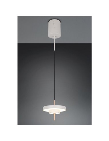 Plafonnier LED KEATON Ø20cm 10W 1200lm Interrupteur DIP 2300+3000+4000K Gris/Bronze