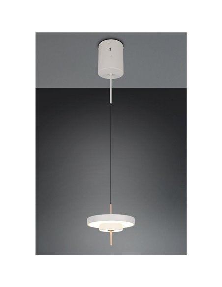 Plafonnier LED KEATON Ø20cm 10W 1200lm Interrupteur DIP 2300+3000+4000K Gris/Bronze