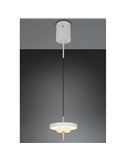 Luminária de teto LED KEATON Ø20cm 10W 1200lm com interruptor DIP, temperatura de cor 2300+3000+4000K, cinza/bronze