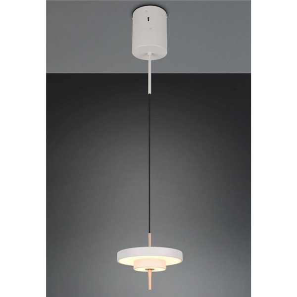 Luminária de teto LED KEATON Ø20cm 10W 1200lm com interruptor DIP, temperatura de cor 2300+3000+4000K, cinza/bronze