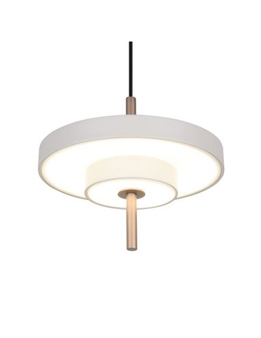 Plafonnier LED KEATON Ø20cm 10W 1200lm Interrupteur DIP 2300+3000+4000K Gris/Bronze