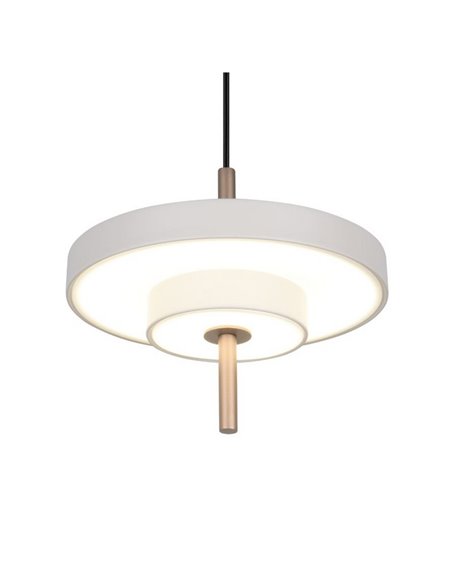Plafonnier LED KEATON Ø20cm 10W 1200lm Interrupteur DIP 2300+3000+4000K Gris/Bronze