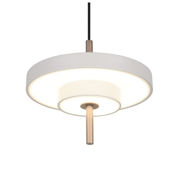 Plafonnier LED KEATON Ø20cm 10W 1200lm Interrupteur DIP 2300+3000+4000K Gris/Bronze