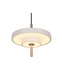 Plafonnier LED KEATON Ø20cm 10W 1200lm Interrupteur DIP 2300+3000+4000K Gris/Bronze