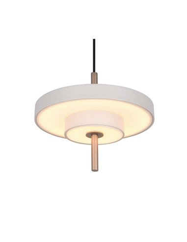 Luminária de teto LED KEATON Ø20cm 10W 1200lm com interruptor DIP, temperatura de cor 2300+3000+4000K, cinza/bronze