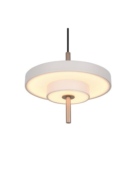 Luminária de teto LED KEATON Ø20cm 10W 1200lm com interruptor DIP, temperatura de cor 2300+3000+4000K, cinza/bronze