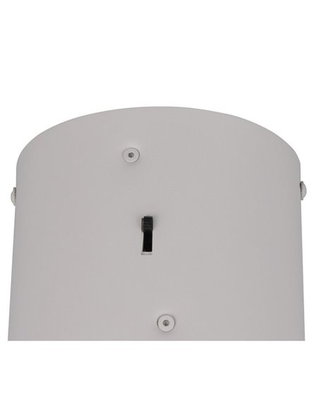 Luminária de teto LED KEATON Ø20cm 10W 1200lm com interruptor DIP, temperatura de cor 2300+3000+4000K, cinza/bronze