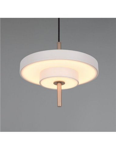 Luminária de teto LED KEATON Ø20cm 10W 1200lm com interruptor DIP, temperatura de cor 2300+3000+4000K, cinza/bronze