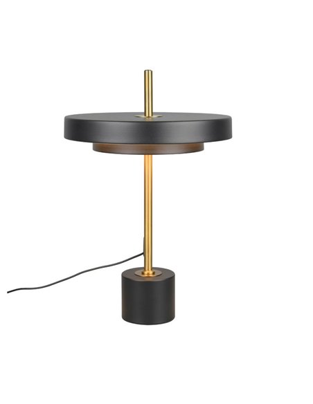 Lámpara de sobremesa LED KEATON 12W 1400lm, regulable 2300+3000+4000K IP20 Negro/dorado