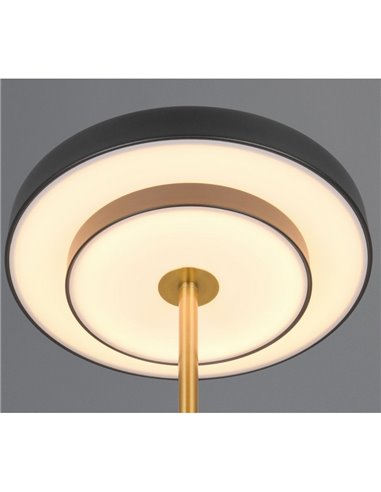 Lampe de table LED KEATON 12 W 1400 lm, intensité variable 2300 + 3000 + 4000 K, IP20, noir/or