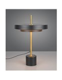 Lámpara de sobremesa LED KEATON 12W 1400lm, regulable 2300+3000+4000K IP20 Negro/dorado