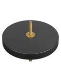 Lámpara de sobremesa LED KEATON 12W 1400lm, regulable 2300+3000+4000K IP20 Negro/dorado
