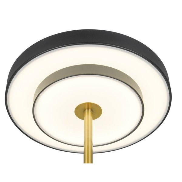 Lampe de table LED KEATON 12 W 1400 lm, intensité variable 2300 + 3000 + 4000 K, IP20, noir/or