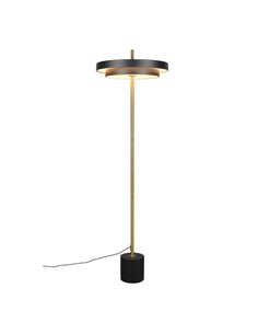 Lámpara LED de pie KEATON 21W 2400lm, regulable 2300+3000+4000K IP20 Negro/dorado