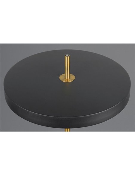 Lámpara LED de pie KEATON 21W 2400lm, regulable 2300+3000+4000K IP20 Negro/dorado