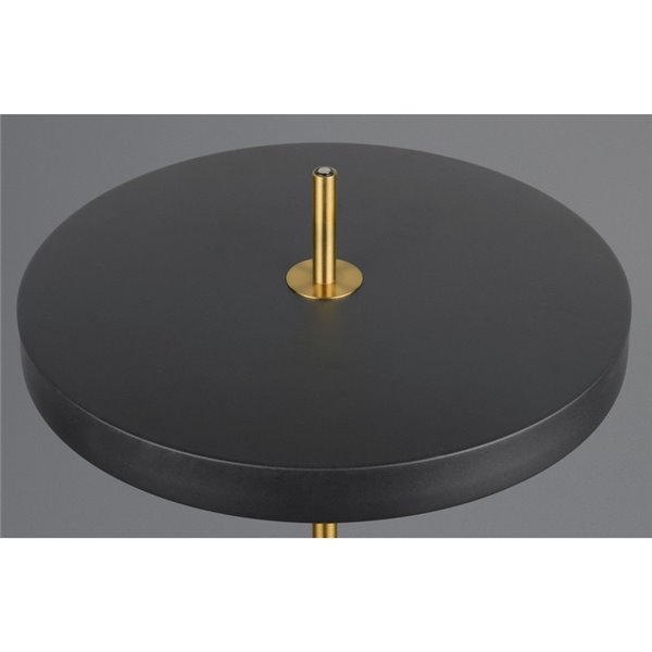 Lámpara LED de pie KEATON 21W 2400lm, regulable 2300+3000+4000K IP20 Negro/dorado