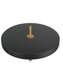 Lámpara LED de pie KEATON 21W 2400lm, regulable 2300+3000+4000K IP20 Negro/dorado