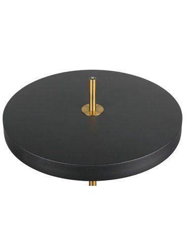 Lámpara LED de pie KEATON 21W 2400lm, regulable 2300+3000+4000K IP20 Negro/dorado