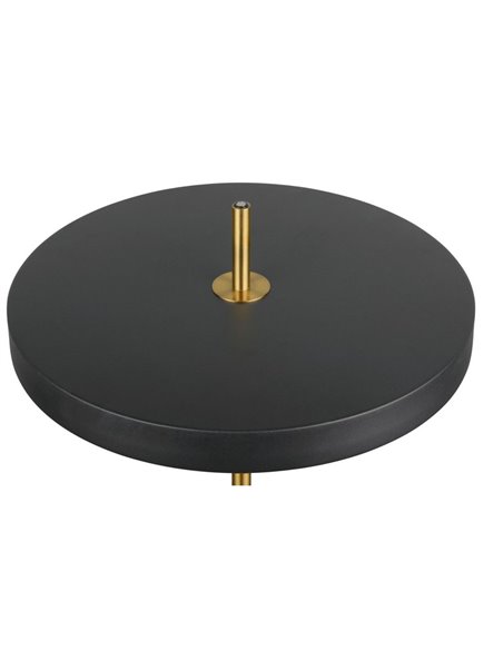 Lámpara LED de pie KEATON 21W 2400lm, regulable 2300+3000+4000K IP20 Negro/dorado