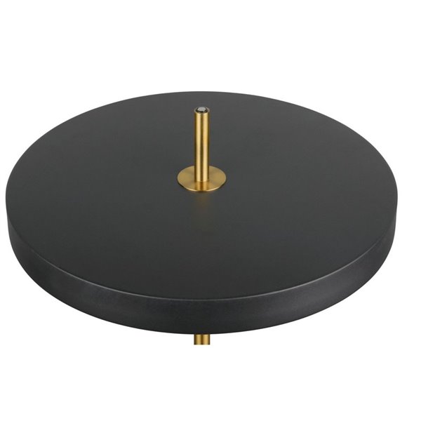 Lámpara LED de pie KEATON 21W 2400lm, regulable 2300+3000+4000K IP20 Negro/dorado